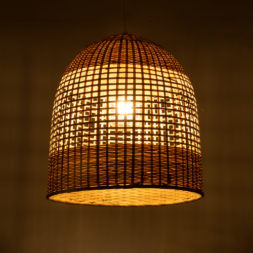 GLOBOSTAR® BORA-BORA 01735 Boho Κρεμαστό Φωτιστικό Οροφής με Ντουί 1 x E27 AC 220-240V IP20 - Μπεζ - Μ42 x Π42 x Υ44cm