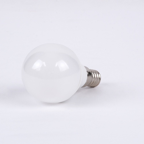 GLOBOSTAR® SPHERE 60012 Λάμπα E14 G45 LED 4W 400lm 260° AC 220-240V IP20 Ψυχρό Λευκό 6000K - Lumileds SMD Chip - Λευκό Γαλακτερό - Μ4.5 x Π4.5 x Υ7.8cm - 3 Χρόνια Εγγύηση