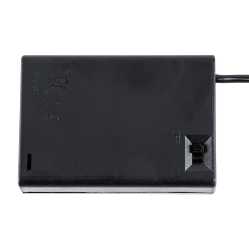 GLOBOSTAR® USBGARLAND 79791 Κουτί Τροφοδοσίας με USB & Διακόπτη On/Off για Γιρλάντες LED DC 5V με 3xAA Μπαταρίες IP44 - Μαύρο - Μ6.8 x Π4.8 x Υ1.8cm