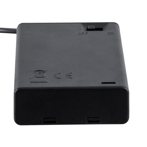 GLOBOSTAR® USBGARLAND 79791 Κουτί Τροφοδοσίας με USB & Διακόπτη On/Off για Γιρλάντες LED DC 5V με 3xAA Μπαταρίες IP44 - Μαύρο - Μ6.8 x Π4.8 x Υ1.8cm