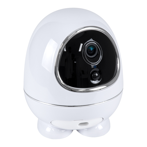 GloboStar® 86008 Rechargeable Table Camera WiFi HD 1080P 3MP 350° 5200mAh Two Way Audio & Motion Detection - Επαναφορτιζόμενη Επιτραπέζια Κάμερα WiFi HD 1080P 350° 5200mAh Διπλή Κατέυθυνση Ομιλίας με Ανιχνευτή Κίνησης - Λευκό