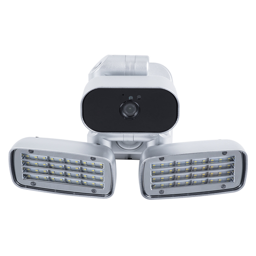 GloboStar® 86045 Αυτόνομος Ηλιακός Προβολέας LED SMD 24W 1200lm με IP Camera 1080P 2MP 4G SIM CARD WiFi 150° Ενσωματωμένη Μπαταρία 3200mAh Φωτοβολταϊκό Πάνελ Αισθητήρα Ημέρας-Νύχτας & Ρύθμιση Χρόνου Ανάμματος Αδιάβροχος IP66 Ψυχρό Λευκό 6000K - Ασημί