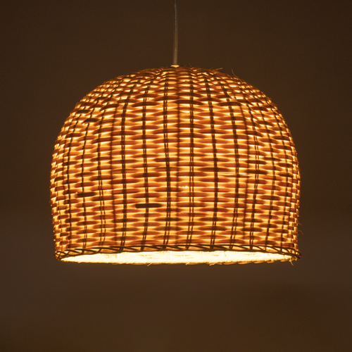 GLOBOSTAR® BERMUDA 01708 Boho Κρεμαστό Φωτιστικό Οροφής με Ντουί 1 x E27 AC 220-240V IP20 - Μπεζ - Μ31 x Π31 x Y22cm