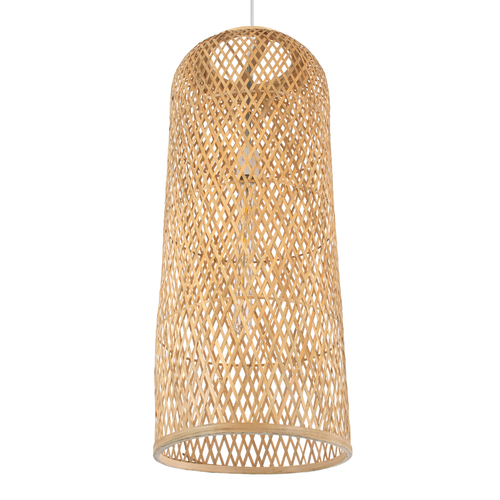 GLOBOSTAR® CALERO 01711 Boho Κρεμαστό Φωτιστικό Οροφής με Ντουί 1 x E27 AC 220-240V IP20 - Μπεζ - Μ30 x Π30 x Υ70cm