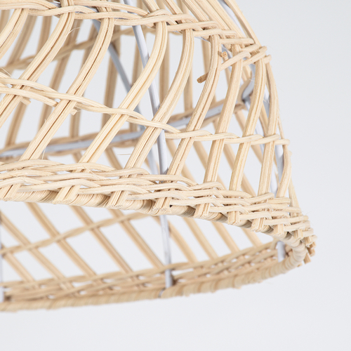 GLOBOSTAR® COMORES 01727 Boho Κρεμαστό Φωτιστικό Οροφής με Ντουί 1 x E27 AC 220-240V IP20 - Μπεζ - Μ40 x Π40 x Y20cm