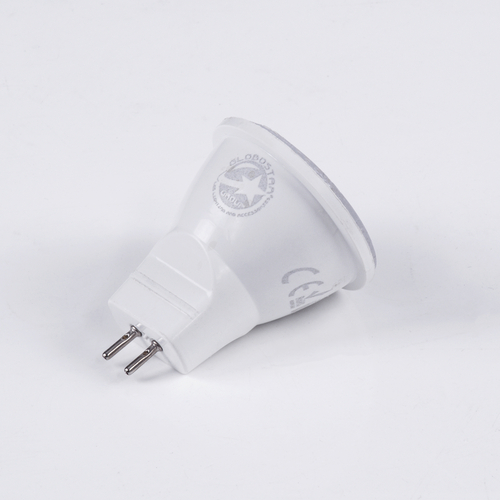GLOBOSTAR® TINO 60110 Σποτ GU5.3 MR11 LED 3W 300lm 38° DC 12-24V IP20 Θερμό Λευκό 2700K - Lumileds SMD Chip - Μ3.5 x Π3.5 x Υ3.5cm - 3 Χρόνια Εγγύηση