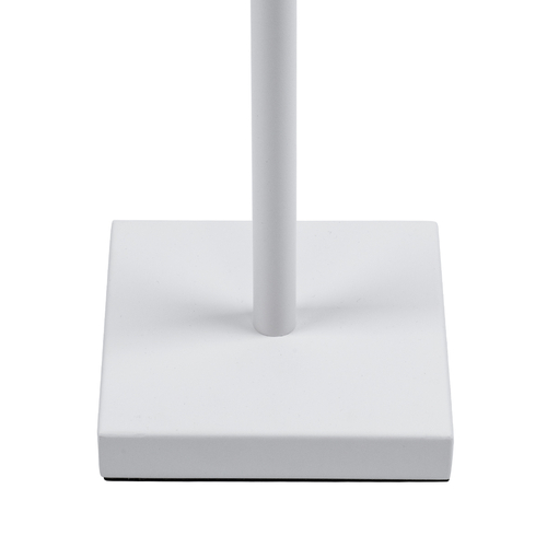 GloboStar® NEGA 60478 Μοντέρνο Επιδαπέδιο Φωτιστικό LED 2.2W 154lm 360° DC 5V IP44 Θερμό Λευκό 2700K Dimmable με Διακόπτη Αφής - Επαναφορτιζόμενο με Μπαταρία Li-ion 4000mAh - Λευκό - Φ10 x Υ135cm - 2 Χρόνια Εγγύηση