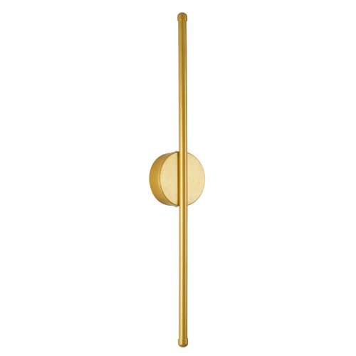 GLOBOSTAR® DIADEM 61330 Μοντέρνο Φωτιστικό Τοίχου - Απλίκα LED 9W 1080lm 120° AC 220-240V IP20 Ρυθμιζόμενο Λευκό CCT με On/Off 2700K/4500K/6000K - Lumileds SMD Chip - Χρυσό Βούρτσας - Μ10 x Π4 x Υ60cm - 3 Χρόνια Εγγύηση