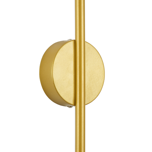 GLOBOSTAR® DIADEM 61330 Μοντέρνο Φωτιστικό Τοίχου - Απλίκα LED 9W 1080lm 120° AC 220-240V IP20 Ρυθμιζόμενο Λευκό CCT με On/Off 2700K/4500K/6000K - Lumileds SMD Chip - Χρυσό Βούρτσας - Μ10 x Π4 x Υ60cm - 3 Χρόνια Εγγύηση