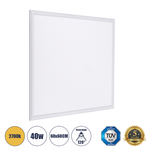 GLOBOSTAR® PANELETI 60208 Χωνευτό Panel Οροφής 60x60 LED 40W 3600lm 120° UGR