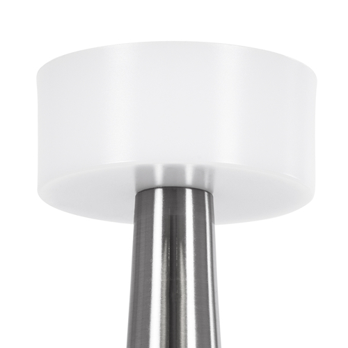 GloboStar® NANNA 76473 Επαναφορτιζόμενο Επιτραπέζιο Φωτιστικό Πορτατίφ LED 1.5W 105lm 120° DC 5V IP44 CCT Ultra Θερμό 1500K - Φυσικό Λευκό 4500K - Ψυχρό Λευκό 6000K Dimmable Ασημί & Λευκό Πλαστικό - Μ9 x Π9 x Υ21cm - 2 Χρόνια Εγγύηση