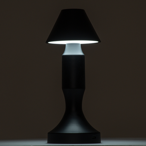 GloboStar® LUNNA 76476 Επαναφορτιζόμενο Επιτραπέζιο Φωτιστικό Πορτατίφ LED 1.5W 105lm 120° DC 5V IP44 CCT Ultra Θερμό 1500K - Φυσικό Λευκό 4500K - Ψυχρό Λευκό 6000K Dimmable Λευκό Πλαστικό - Μ9 x Π9 x Υ23cm- 2 Χρόνια Εγγύηση