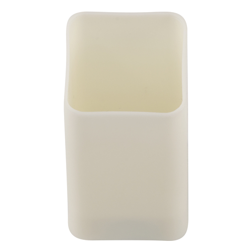 GloboStar® CANDLE 79540 ΣΕΤ 12 x Διακοσμητικά Realistic Κεράκια με LED Εφέ Κινούμενης Φλόγας - Μπαταρίας 12 x CR2032 Θερμό Λευκό 2700K Μπεζ L3.7 x W3.7 x H7.5cm