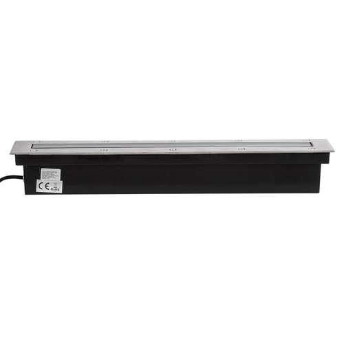 GLOBOSTAR® UNDERGROUND-REMVI 90192 Χωνευτή Μπάρα Φωτισμού Wall Washer LED 12W 1080lm 10° DC 24V Αδιάβροχο IP68 Θερμό Λευκό 2700K Dimmable - Ανοξείδωτο Ατσάλι 304 - Μ50 x Π7.4 x Υ7cm / Μ48.5 x Π7.5cm - 3 Χρόνια Εγγύηση