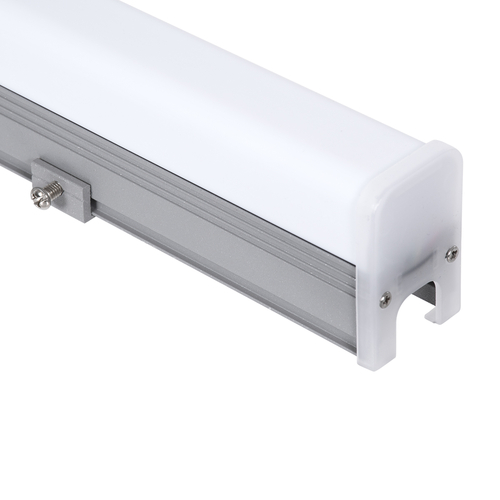 GLOBOSTAR® DIGIBAR 90214 Ψηφιακή Pixel Addressable Facade Μπάρα LED 12W 600lm 180° DC 24V Αδιάβροχο IP65 8 x Pixel Πολύχρωμο RGB Dimmable DMX512 SPI/TTL Protocol IC UCS512C0 - Bridgelux SMD Chip - Ασημί με Λευκό Γαλακτερό Κάλυμμα - Μ100 x Π3 x Υ4.5cm - 3 Χρόνια Εγγύηση