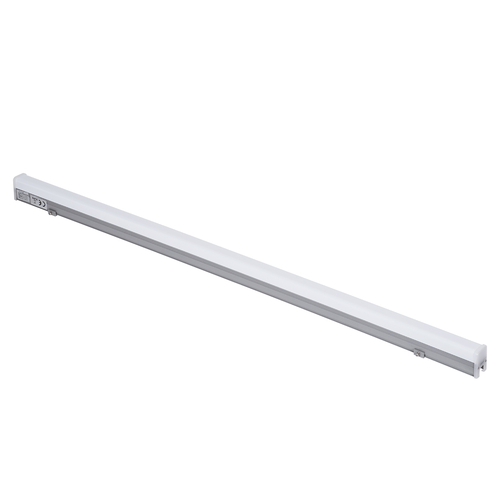 GLOBOSTAR® DIGIBAR 90214 Ψηφιακή Pixel Addressable Facade Μπάρα LED 12W 600lm 180° DC 24V Αδιάβροχο IP65 8 x Pixel Πολύχρωμο RGB Dimmable DMX512 SPI/TTL Protocol IC UCS512C0 - Bridgelux SMD Chip - Ασημί με Λευκό Γαλακτερό Κάλυμμα - Μ100 x Π3 x Υ4.5cm - 3 Χρόνια Εγγύηση