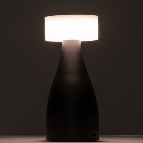 GloboStar® DOLLY 76468 Επαναφορτιζόμενο Επιτραπέζιο Φωτιστικό Πορτατίφ LED 1.5W 105lm 120° DC 5V IP44 CCT Ultra Θερμό 1500K - Φυσικό Λευκό 4500K - Ψυχρό Λευκό 6000K Dimmable Ασημί & Λευκό Πλαστικό - Μ9 x Π9 x Υ21cm - 2 Χρόνια Εγγύηση