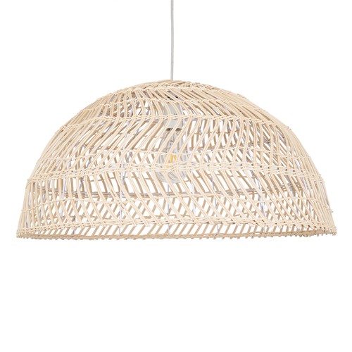 GLOBOSTAR® COMORES 01728 Boho Κρεμαστό Φωτιστικό Οροφής με Ντουί 1 x E27 AC 220-240V IP20 - Μπεζ - Μ60 x Π60 x Y29cm