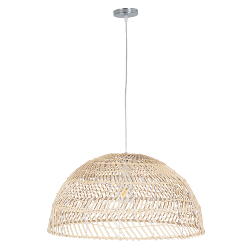 GLOBOSTAR® COMORES 01728 Boho Κρεμαστό Φωτιστικό Οροφής με Ντουί 1 x E27 AC 220-240V IP20 - Μπεζ - Μ60 x Π60 x Y29cm