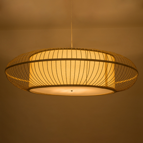 GLOBOSTAR® HIBISCUS 01782 Boho Κρεμαστό Φωτιστικό Οροφής με Ντουί 3 x E27 AC 220-240V IP20 - Μπεζ - Μ120 x Π120 x Y31cm