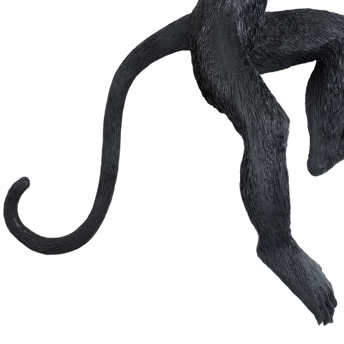 GLOBOSTAR® APES 01804 Μοντέρνο Φωτιστικό Τοίχου - Απλίκα με Ντουί 1 x E27 AC 220-240V IP20 - Μαύρο - Μ34 x Π31 x Υ61cm