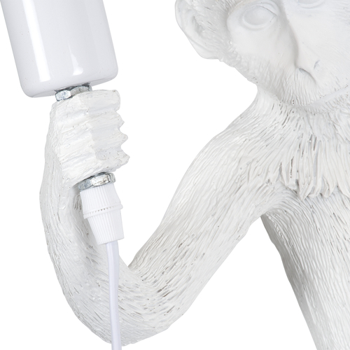 GLOBOSTAR® APES 01805 Μοντέρνο Φωτιστικό Τοίχου - Απλίκα με Ντουί 1 x E27 AC 220-240V IP20 - Λευκό - Μ34 x Π31 x Υ61cm