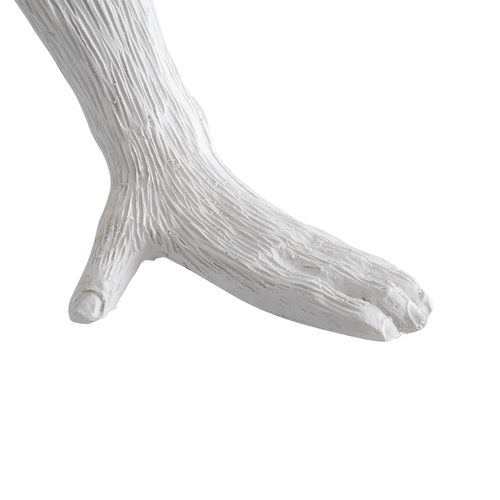 GloboStar® APES 01808 Μοντέρνο Επιτραπέζιο Φωτιστικό Πορτατίφ Μονόφωτο 1 x E27 IP20 Λευκό Πλαστικό - Μ30 x Π27 x Υ30cm