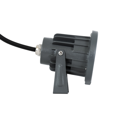 GLOBOSTAR® TREETZINA 90351 Φωτιστικό Σποτ για Φυτά - Δέντρα με Βάση Κήπου / Καρφωτό LED 3W 330lm 10° DC 24V Αδιάβροχο IP65 Θερμό Λευκό 2700K Dimmable - Bridgelux SMD Chip - Γκρι Ανθρακί - Μ10.5 x Π7.5 x Υ7.5cm - 3 Χρόνια Εγγύηση