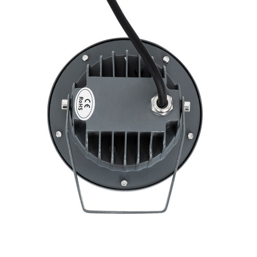 GLOBOSTAR® TREETZINA 90353 Φωτιστικό Σποτ για Φυτά - Δέντρα με Βάση Κήπου / Καρφωτό LED 6W 510lm 10° DC 24V Αδιάβροχο IP65 Ultra Θερμό Λευκό 2200K Dimmable - Bridgelux SMD Chip - Γκρι Ανθρακί - Μ14 x Π12.5 x Υ12.5cm - 3 Χρόνια Εγγύηση