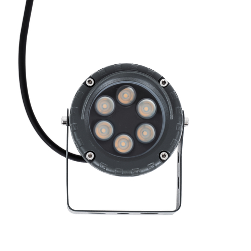 GLOBOSTAR® TREEVINA 90356 Φωτιστικό Σποτ με Αντιθαμβωτική Γρίλια για Φυτά - Δέντρα με Βάση Κήπου / Καρφωτό LED 6W 510lm 10° DC 24V Αδιάβροχο IP65 Ultra Θερμό Λευκό 2200K Dimmable - Bridgelux SMD Chip - Γκρι Ανθρακί - Μ13 x Π9.5 x Υ9.5cm - 3 Χρόνια Εγγύηση