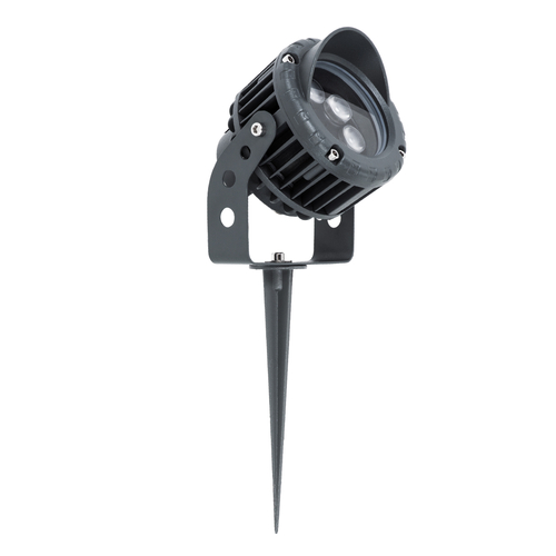 GLOBOSTAR® TREEVINA 90357 Φωτιστικό Σποτ με Αντιθαμβωτική Γρίλια για Φυτά - Δέντρα με Βάση Κήπου / Καρφωτό LED 6W 660lm 10° DC 24V Αδιάβροχο IP65 Θερμό Λευκό 2700K Dimmable - Bridgelux SMD Chip - Γκρι Ανθρακί - Μ13 x Π9.5 x Υ9.5cm - 3 Χρόνια Εγγύηση