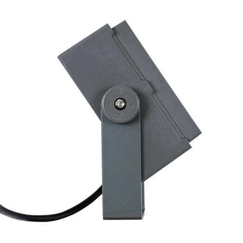 GLOBOSTAR® FLOODTINY 90367 Προβολέας Σποτ Wall Washer LED 27W 2835lm 3° DC 24V Αδιάβροχο IP65 Ultra Θερμό Λευκό 2200K Dimmable - Bridgelux SMD Chip - Γκρι Ανθρακί - Μ13.8 x Π16.4 x Υ7cm - 3 Χρόνια Εγγύηση