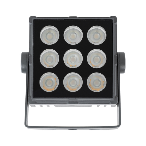 GLOBOSTAR® FLOODTINY 90367 Προβολέας Σποτ Wall Washer LED 27W 2835lm 3° DC 24V Αδιάβροχο IP65 Ultra Θερμό Λευκό 2200K Dimmable - Bridgelux SMD Chip - Γκρι Ανθρακί - Μ13.8 x Π16.4 x Υ7cm - 3 Χρόνια Εγγύηση