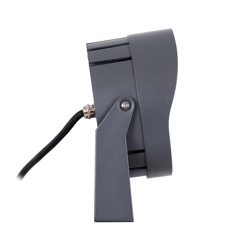 GLOBOSTAR® FLOODNIGMA 90377 Προβολέας Σποτ Wall Washer με Αντιθαμβωτική Γρίλια LED 24W 2040lm 30° DC 24V Αδιάβροχο IP65 Ultra Θερμό Λευκό 2200K Dimmable - Bridgelux SMD Chip - Γκρι Ανθρακί - Μ15 x Π15 x Υ9.1cm - 3 Χρόνια Εγγύηση