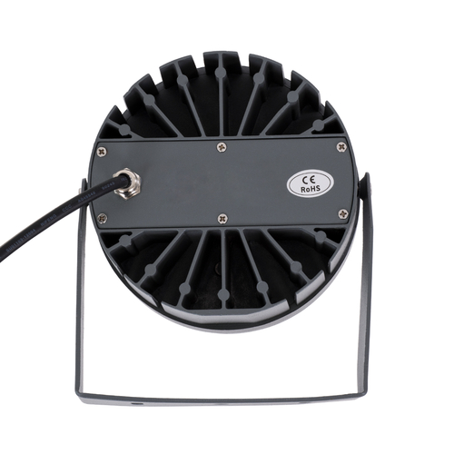 GLOBOSTAR® FLOODNIGMA 90377 Προβολέας Σποτ Wall Washer με Αντιθαμβωτική Γρίλια LED 24W 2040lm 30° DC 24V Αδιάβροχο IP65 Ultra Θερμό Λευκό 2200K Dimmable - Bridgelux SMD Chip - Γκρι Ανθρακί - Μ15 x Π15 x Υ9.1cm - 3 Χρόνια Εγγύηση