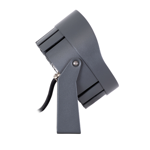 GLOBOSTAR® FLOODNIGMA 90379 Προβολέας Σποτ Wall Washer με Αντιθαμβωτική Γρίλια LED 24W 2280lm 30° DC 24V Αδιάβροχο IP65 Φυσικό Λευκό 4500K Dimmable - Bridgelux SMD Chip - Γκρι Ανθρακί - Μ15 x Π15 x Υ9.1cm - 3 Χρόνια Εγγύηση