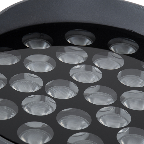 GLOBOSTAR® FLOODNIGMA 90379 Προβολέας Σποτ Wall Washer με Αντιθαμβωτική Γρίλια LED 24W 2280lm 30° DC 24V Αδιάβροχο IP65 Φυσικό Λευκό 4500K Dimmable - Bridgelux SMD Chip - Γκρι Ανθρακί - Μ15 x Π15 x Υ9.1cm - 3 Χρόνια Εγγύηση