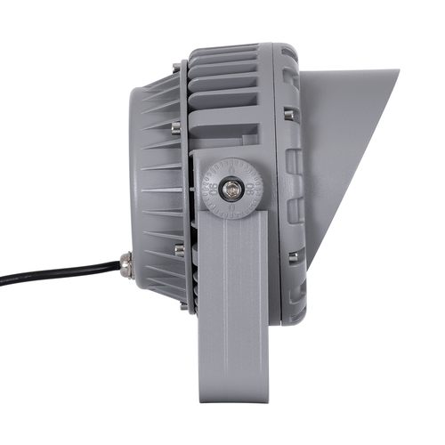 GLOBOSTAR® FLOODMENA 90336 Προβολέας Σποτ Wall Washer με Αντιθαμβωτική Γρίλια LED 24W 2040lm 30° AC 220-240V Αδιάβροχο IP67 Ultra Θερμό Λευκό 2200K - Bridgelux SMD Chip - Γκρι Ανθρακί - Μ19.5 x Π16 x Υ21cm - 3 Χρόνια Εγγύηση