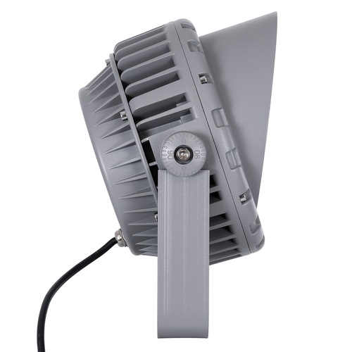 GLOBOSTAR® FLOODMENA 90337 Προβολέας Σποτ Wall Washer με Αντιθαμβωτική Γρίλια LED 36W 3060lm 30° AC 220-240V Αδιάβροχο IP67 Ultra Θερμό Λευκό 2200K - Bridgelux SMD Chip - Γκρι Ανθρακί - Μ23.5 x Π17.5 x Υ25.5cm - 3 Χρόνια Εγγύηση