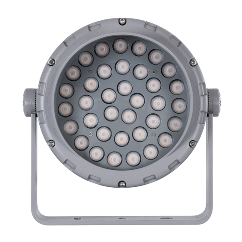 GLOBOSTAR® FLOODMENA 90337 Προβολέας Σποτ Wall Washer με Αντιθαμβωτική Γρίλια LED 36W 3060lm 30° AC 220-240V Αδιάβροχο IP67 Ultra Θερμό Λευκό 2200K - Bridgelux SMD Chip - Γκρι Ανθρακί - Μ23.5 x Π17.5 x Υ25.5cm - 3 Χρόνια Εγγύηση