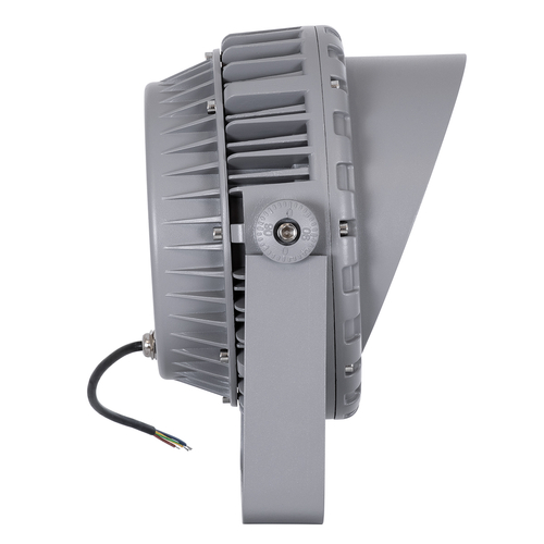 GLOBOSTAR® FLOODMENA 90338 Προβολέας Σποτ Wall Washer με Αντιθαμβωτική Γρίλια LED 48W 4080lm 30° AC 220-240V Αδιάβροχο IP67 Ultra Θερμό Λευκό 2200K - Bridgelux SMD Chip - Γκρι Ανθρακί - Μ26 x Π20 x Υ28.5cm - 3 Χρόνια Εγγύηση