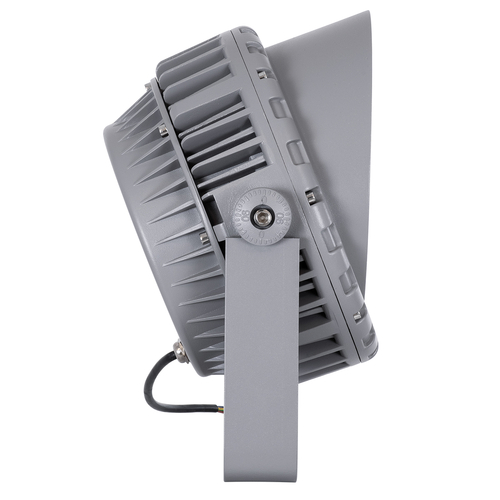 GLOBOSTAR® FLOODMENA 90338 Προβολέας Σποτ Wall Washer με Αντιθαμβωτική Γρίλια LED 48W 4080lm 30° AC 220-240V Αδιάβροχο IP67 Ultra Θερμό Λευκό 2200K - Bridgelux SMD Chip - Γκρι Ανθρακί - Μ26 x Π20 x Υ28.5cm - 3 Χρόνια Εγγύηση