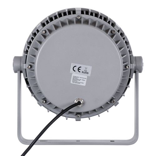 GLOBOSTAR® FLOODMENA 90338 Προβολέας Σποτ Wall Washer με Αντιθαμβωτική Γρίλια LED 48W 4080lm 30° AC 220-240V Αδιάβροχο IP67 Ultra Θερμό Λευκό 2200K - Bridgelux SMD Chip - Γκρι Ανθρακί - Μ26 x Π20 x Υ28.5cm - 3 Χρόνια Εγγύηση