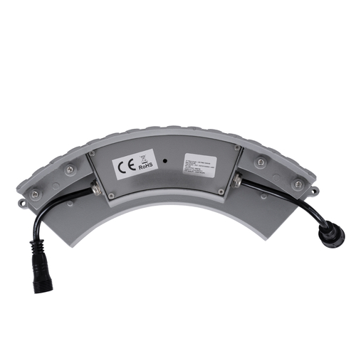 GLOBOSTAR® TREEJINA 90692 Κυρτή Μπάρα Φωτισμού Wall Washer για Φυτά - Δέντρα LED 18W 1530lm 10° DC 24V Αδιάβροχο IP67 Πολύχρωμο RGBW Dimmable DMX512 - Bridgelux SMD Chip - Γκρι Ανθρακί - Μ29 x Π11 x Υ10.5cm - 3 Χρόνια Εγγύηση