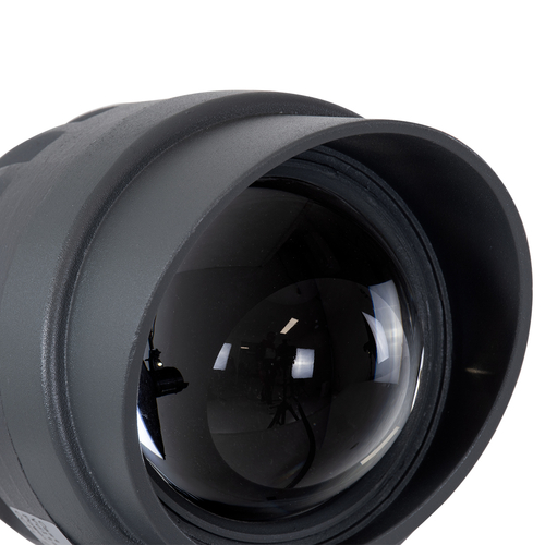 GLOBOSTAR® SPOTXENIA 90696 Σποτ Φωτισμου με Αντιθαμβωτική Γρίλια LED 16W 1680lm 3° DC 24V Αδιάβροχο IP65 Ultra Θερμό Λευκό 2200K Dimmable - Bridgelux COB Chip - Γκρι Ανθρακί - Μ16 x Π10.5 x Υ9cm - 3 Χρόνια Εγγύηση