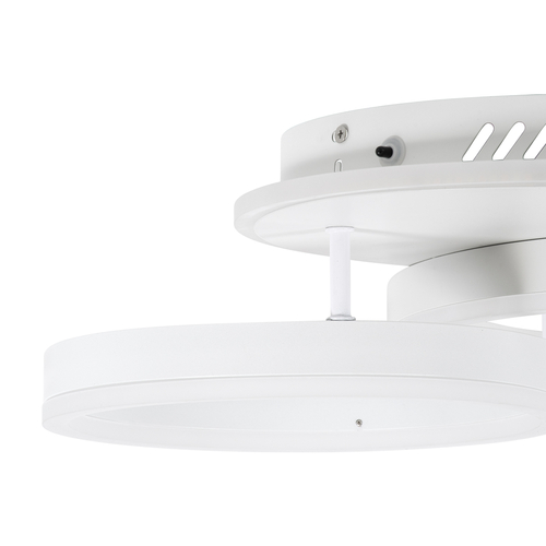 GLOBOSTAR® VENOM 61121 Μοντέρνο Φωτιστικό Οροφής LED 67W 8107lm 360° AC 220-240V IP20 Ρυθμιζόμενο Λευκό CCT με Χειριστήριο από 2700K έως 6000K Dimmable - Lumileds SMD Chip - Λευκό Ματ - Μ60 x Π40 x Υ12.5cm - 3 Χρόνια Εγγύηση