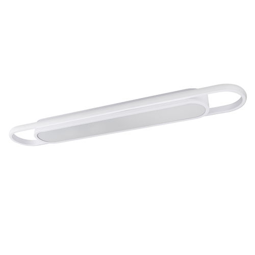 GLOBOSTAR® IGOR 61219 Μοντέρνο Φωτιστικό Οροφής LED 48W 5760lm 210° AC 220-240V IP20 Ρυθμιζόμενο Λευκό CCT με On/Off 2700K/4500K/6000K - Lumileds SMD Chip - Λευκό Ματ - Μ81 x Π13 x Υ4.5cm - 3 Χρόνια Εγγύηση