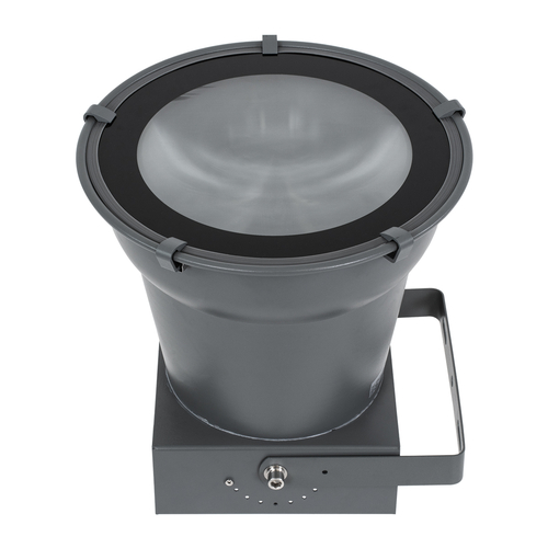 GloboStar® FLOOD-AION 90227 Προβολέας Wall Washer Special Water Effect - Ειδικού Εφέ Νερού LED 40W 2400lm 15° DC 24V Αδιάβροχο IP65 L35.5 x W31.5 x H16.5cm RGBW DMX512 - Γκρι Ανθρακί - 3 Years Warranty