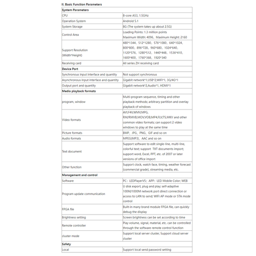 GloboStar® PROCULCO ZH-C2 90238 Professional LED Video Processor - Επαγγελματικός Επεξεργαστής Βίντεο για Ψηφιακές Οθόνες LED Video Wall - 1.3 Million Points - Loading Area W4096 x H2160 - WiFi - Android 5.1 - AC 220-240V - IP20 Μ31.5 x Π16 x Υ5.5cm