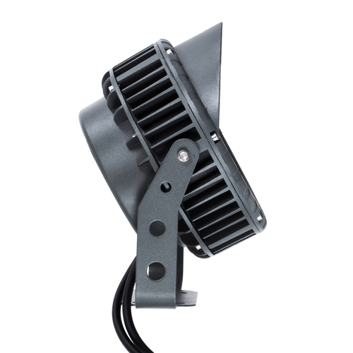 GLOBOSTAR® TREEVINA 90362 Φωτιστικό Σποτ με Αντιθαμβωτική Γρίλια για Φυτά - Δέντρα με Βάση Κήπου / Καρφωτό LED 24W 2040lm 10° DC 24V Αδιάβροχο IP65 Πολύχρωμο RGBW Dimmable DMX512 - Bridgelux SMD Chip - Γκρι Ανθρακί - Μ21.5 x Π18.3 x Υ14cm - 3 Χρόνια Εγγύηση